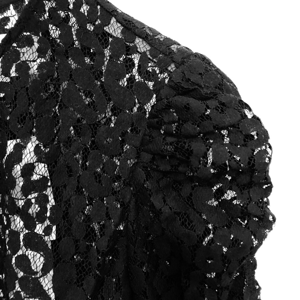 Current/Elliott “The Rin” Sheer Leopard Print Top - Picture 2 of 8